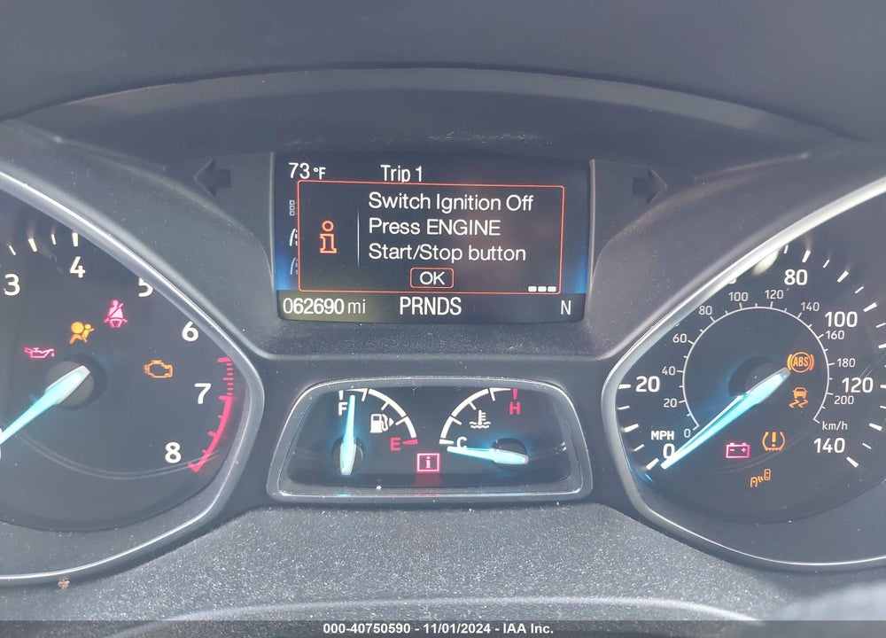 2017 FORD ESCAPE TITANIUM VIN: 1FMCU0J94HUD42288