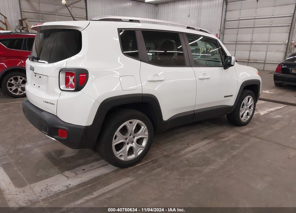 2015 JEEP RENEGADE LIMITED VIN: ZACCJBDT6FPB99472