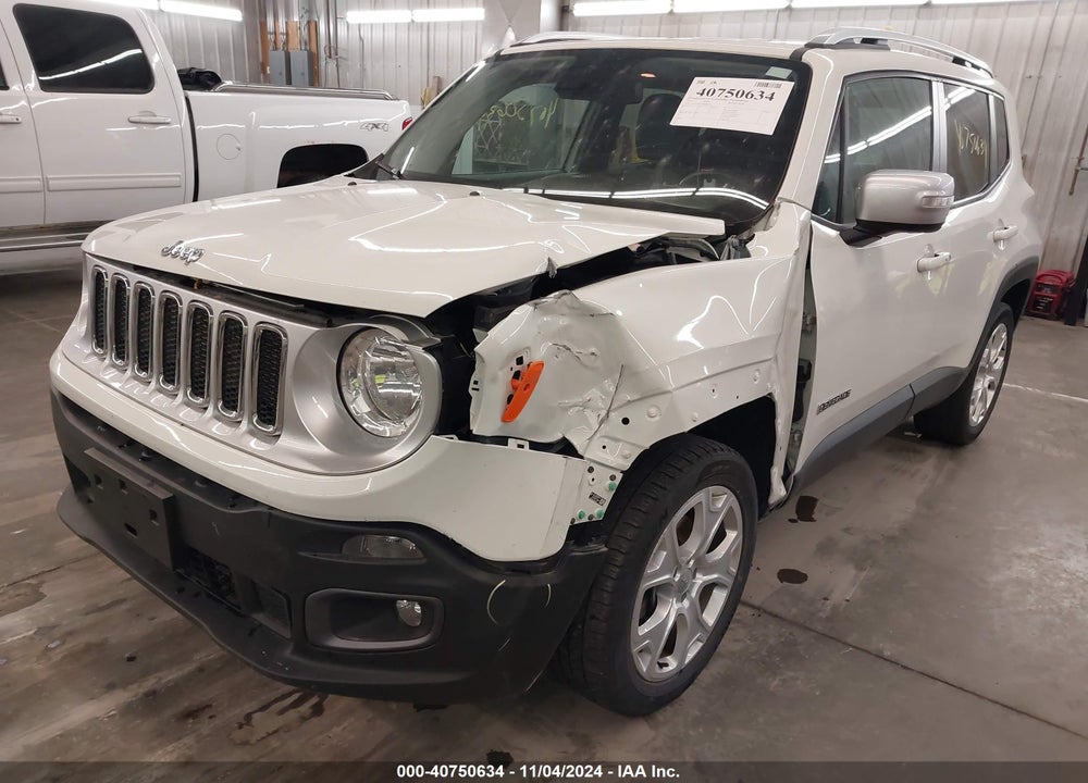 2015 JEEP RENEGADE LIMITED VIN: ZACCJBDT6FPB99472