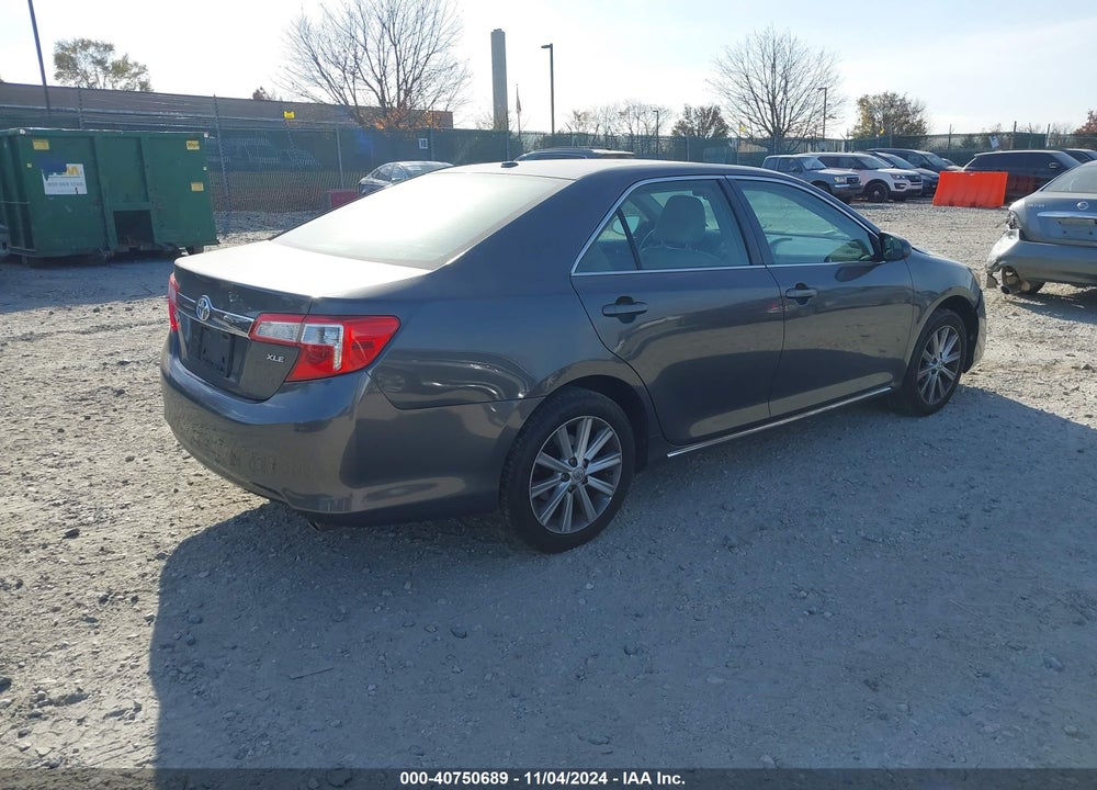 2012 TOYOTA CAMRY XLE V6 VIN: 4T1BK1FKXCU012635