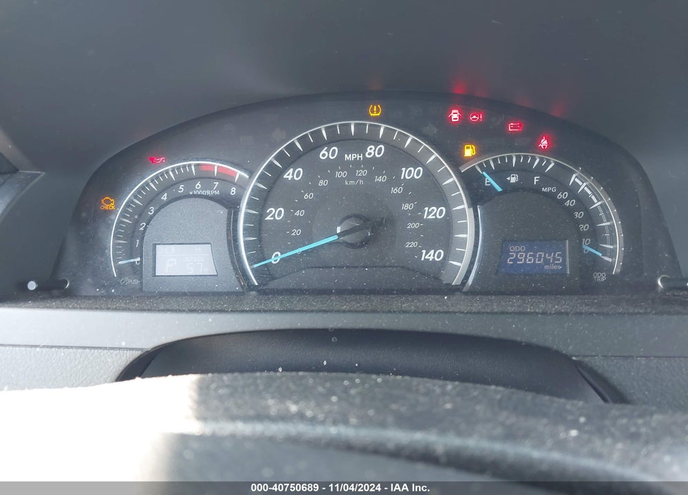 2012 TOYOTA CAMRY XLE V6 VIN: 4T1BK1FKXCU012635