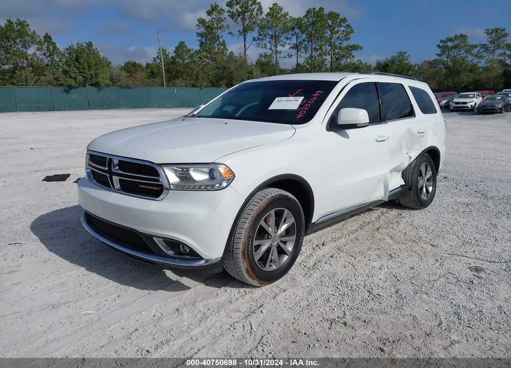 2016 DODGE DURANGO LIMITED VIN: 1C4RDHDG7GC314870