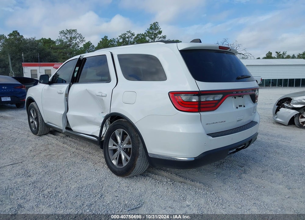 2016 DODGE DURANGO LIMITED VIN: 1C4RDHDG7GC314870
