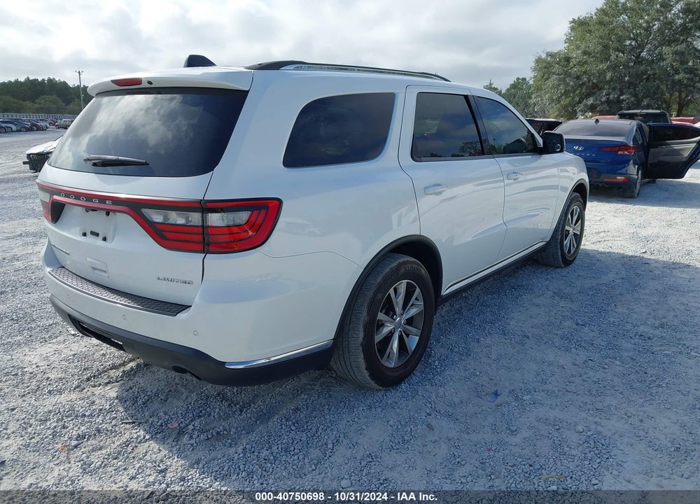 2016 DODGE DURANGO LIMITED VIN: 1C4RDHDG7GC314870