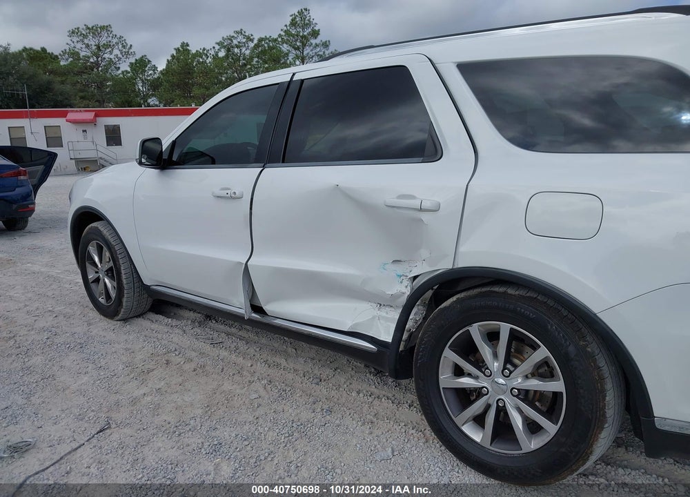 2016 DODGE DURANGO LIMITED VIN: 1C4RDHDG7GC314870