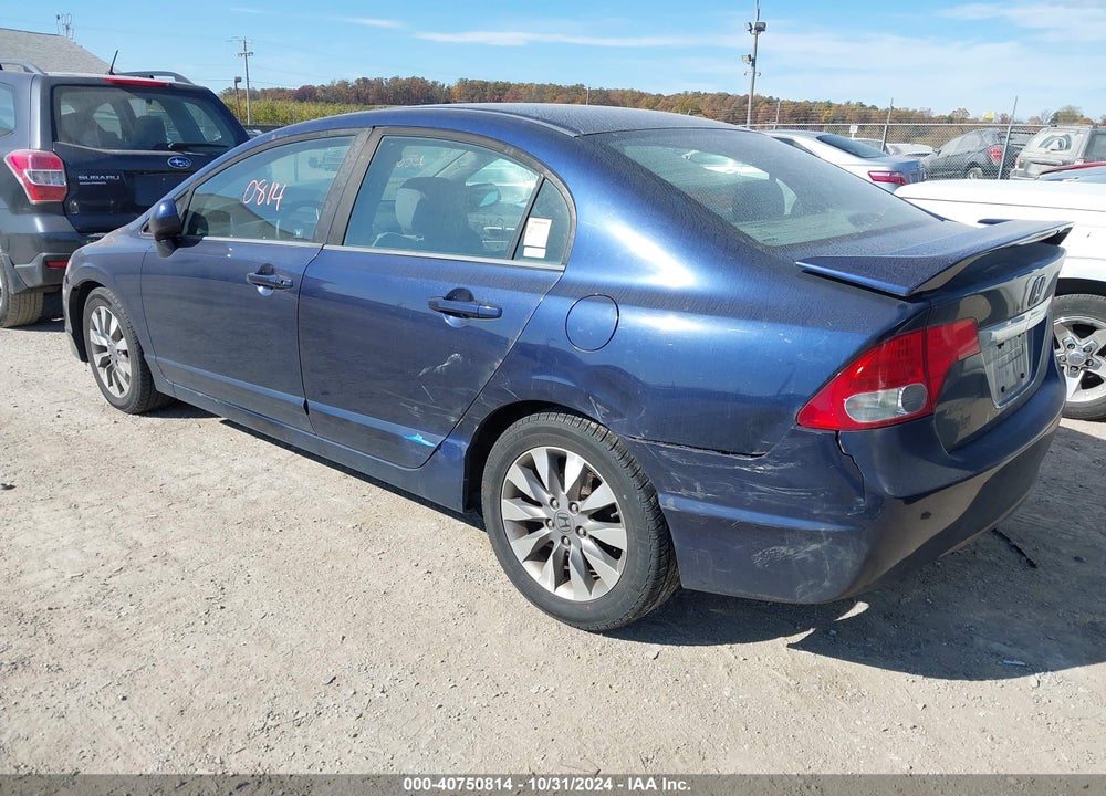 2009 HONDA CIVIC EX VIN: 1HGFA16829L001920