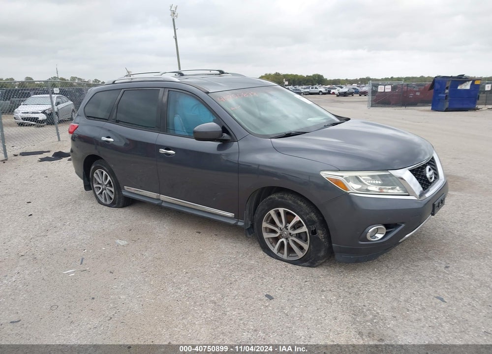 2013 NISSAN PATHFINDER SL VIN: 5N1AR2MN8DC628531