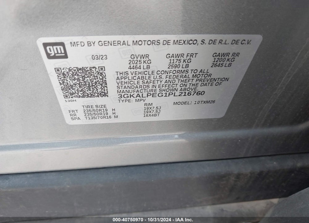 2023 GMC TERRAIN FWD SLT VIN: 3GKALPEG1PL216760