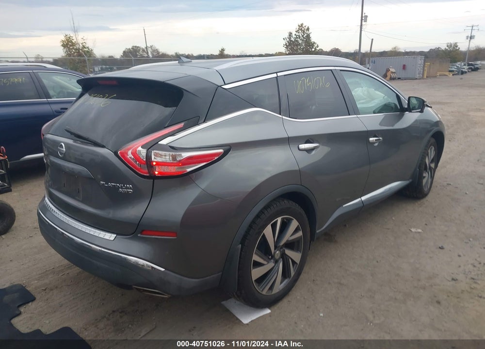 2015 NISSAN MURANO PLATINUM VIN: 5N1AZ2MHXFN211901
