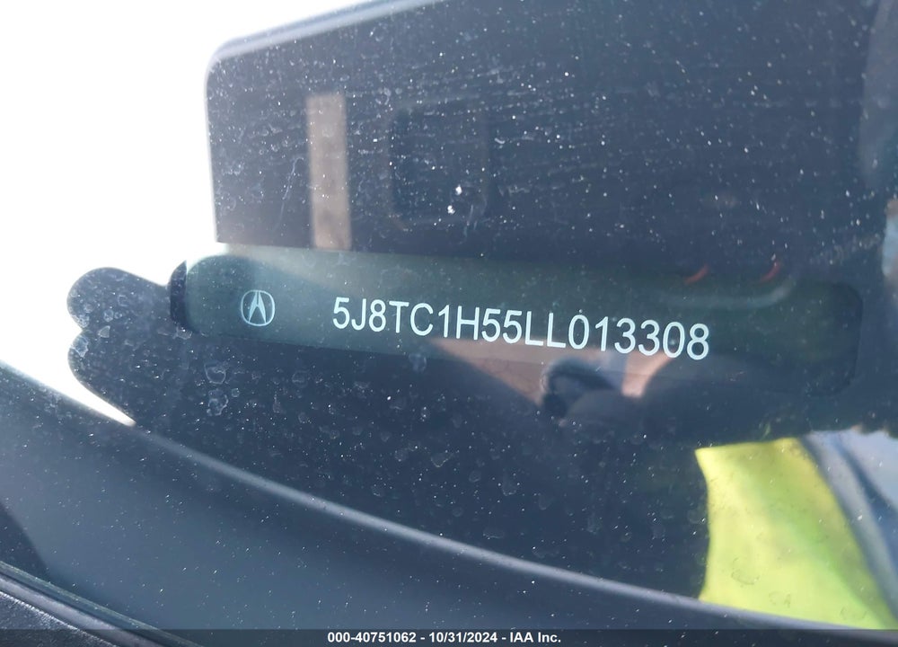2020 ACURA RDX TECHNOLOGY PACKAGE VIN: 5J8TC1H55LL013308