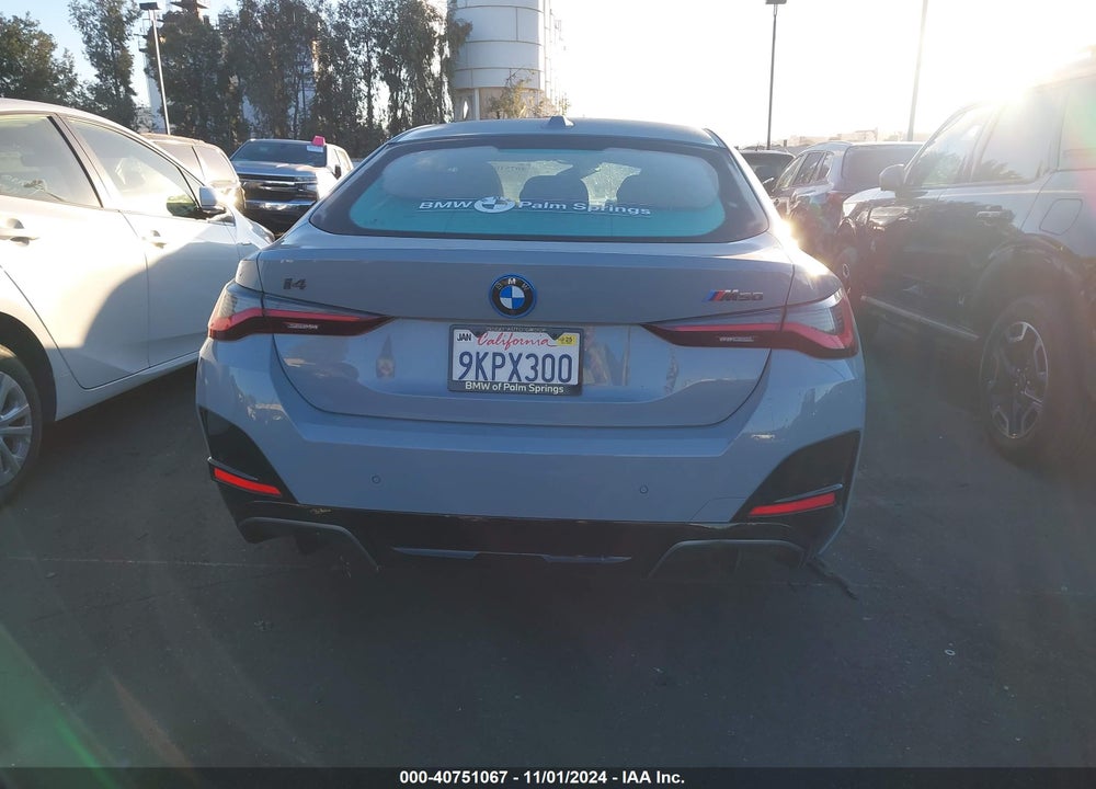2024 BMW I4 M50 VIN: WBY33AW09RFR97624
