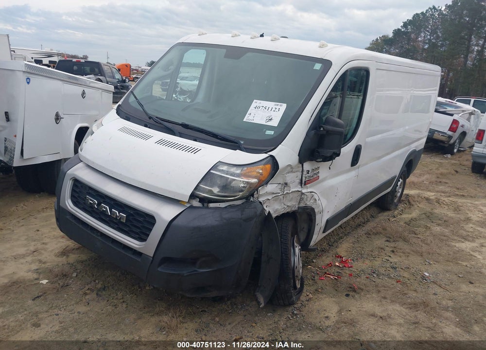 2019 RAM PROMASTER 1500 LOW ROOF 136 WB VIN: 3C6TRVAG1KE532838
