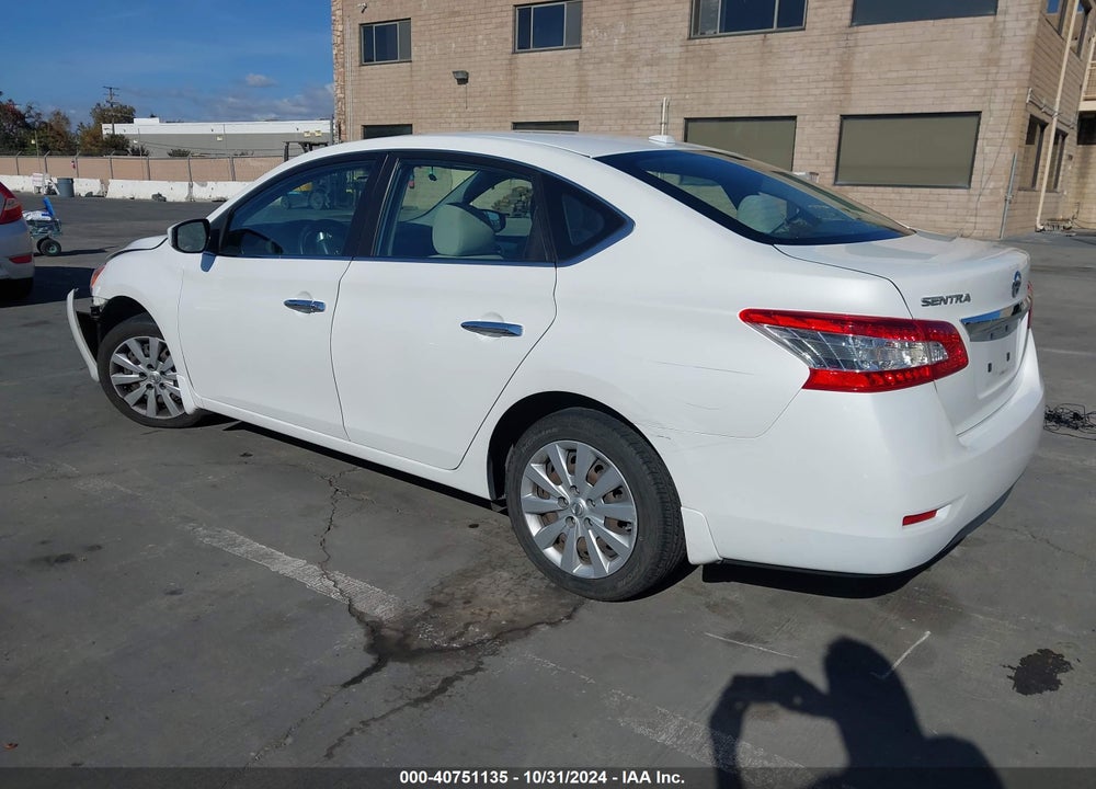 2015 NISSAN SENTRA SV VIN: 3N1AB7AP8FL696138