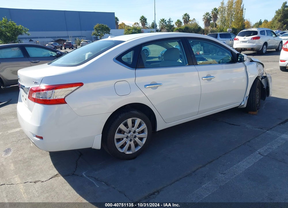 2015 NISSAN SENTRA SV VIN: 3N1AB7AP8FL696138