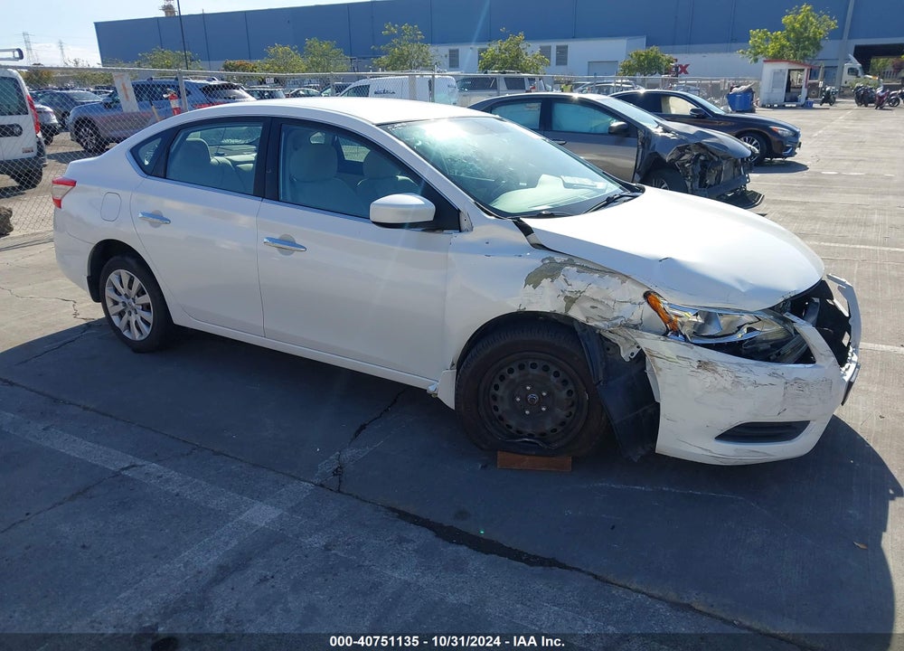 2015 NISSAN SENTRA SV VIN: 3N1AB7AP8FL696138