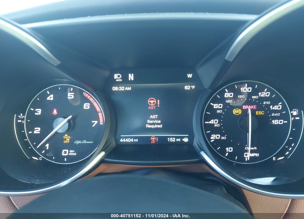2019 ALFA ROMEO GIULIA TI LUSSO RWD VIN: ZARFAMBN5K7621578