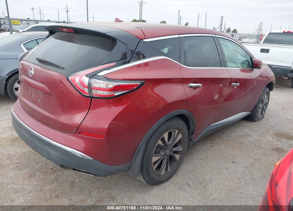 2015 NISSAN MURANO S VIN: 5N1AZ2MG0FN265909