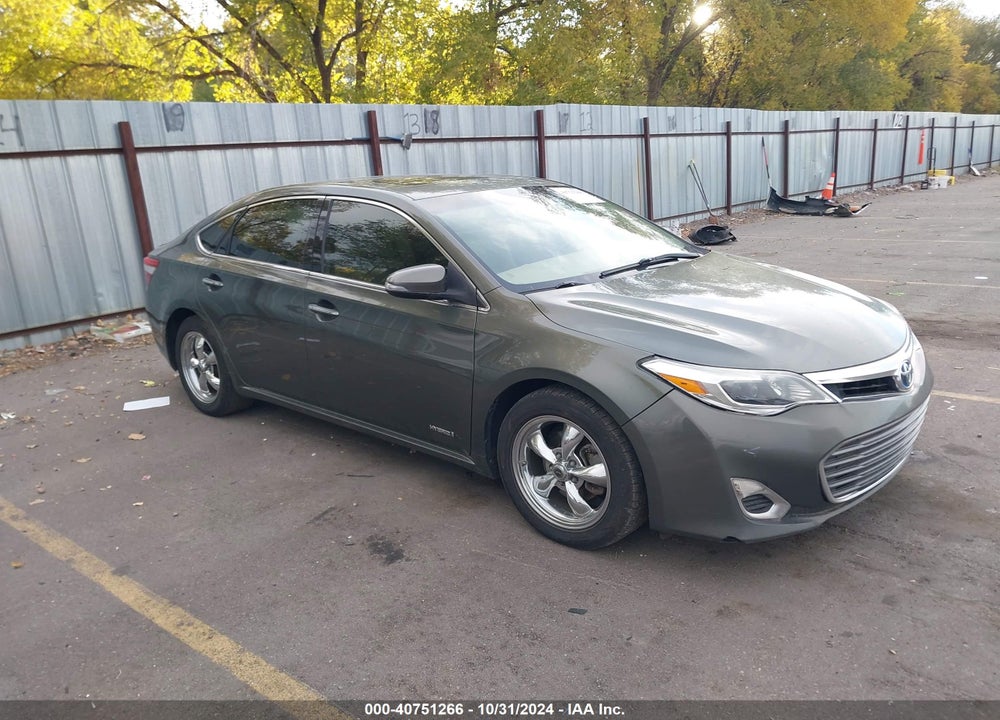 2013 TOYOTA AVALON HYBRID XLE PREMIUM VIN: 4T1BD1EB0DU007568