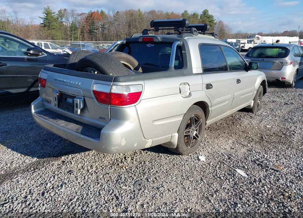 2004 SUBARU BAJA SPORT VIN: 4S4BT62C946100381
