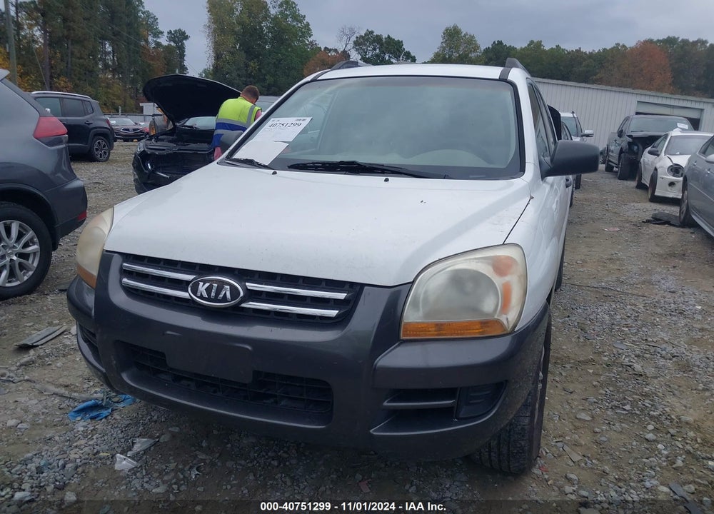 2007 KIA SPORTAGE LX V6 VIN: KNDJE723077348100