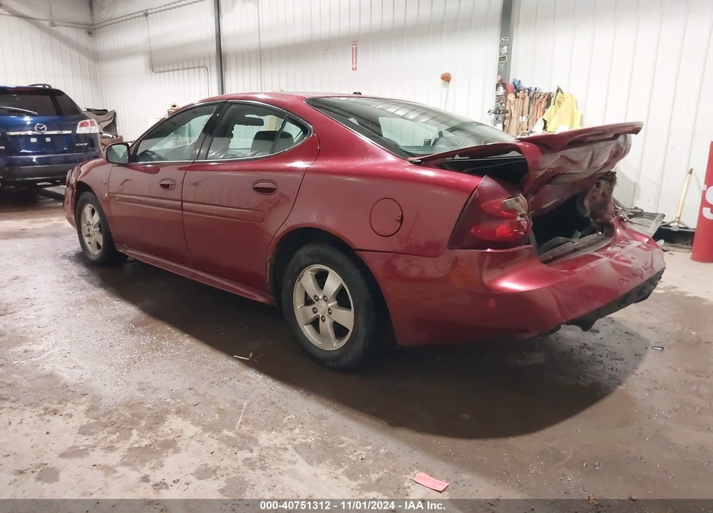 2008 PONTIAC GRAND PRIX VIN: 2G2WP552581126954