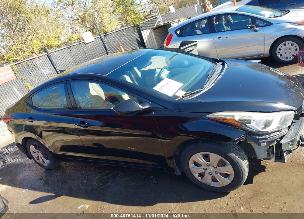 2016 HYUNDAI ELANTRA SE VIN: KMHDH4AEXGU646950