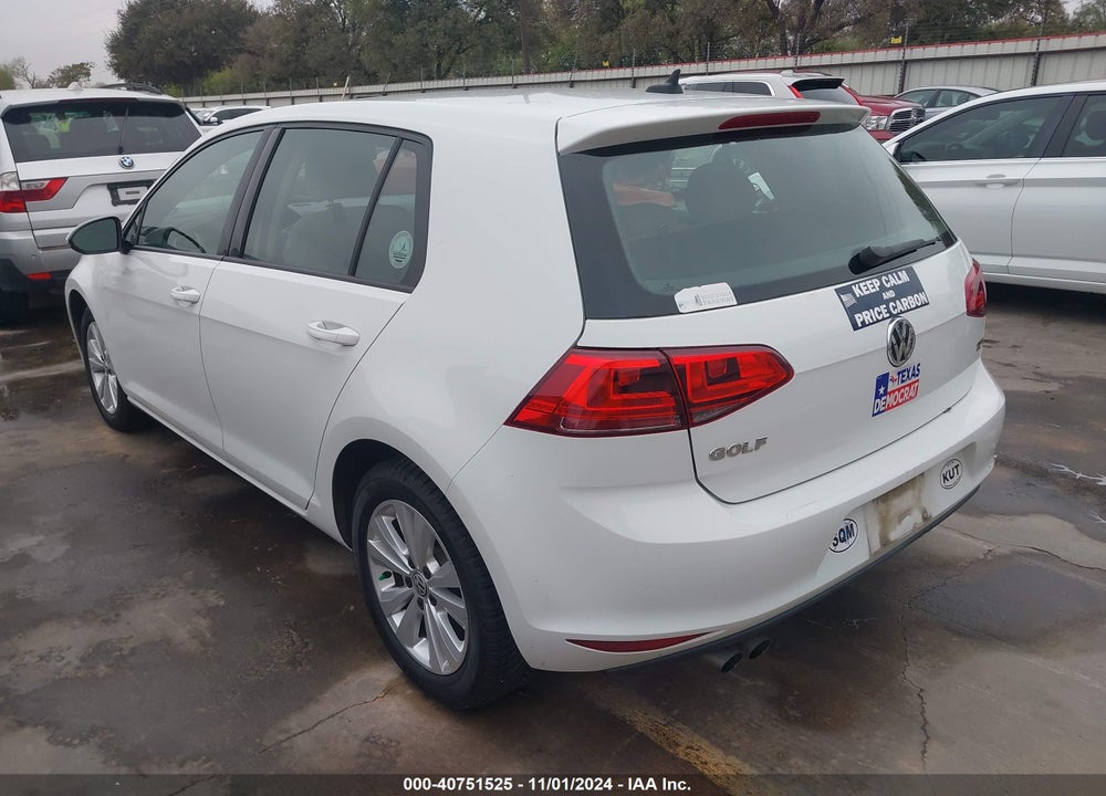 2015 VOLKSWAGEN GOLF TDI S 4-DOOR VIN: 3VWRA7AU3FM040669