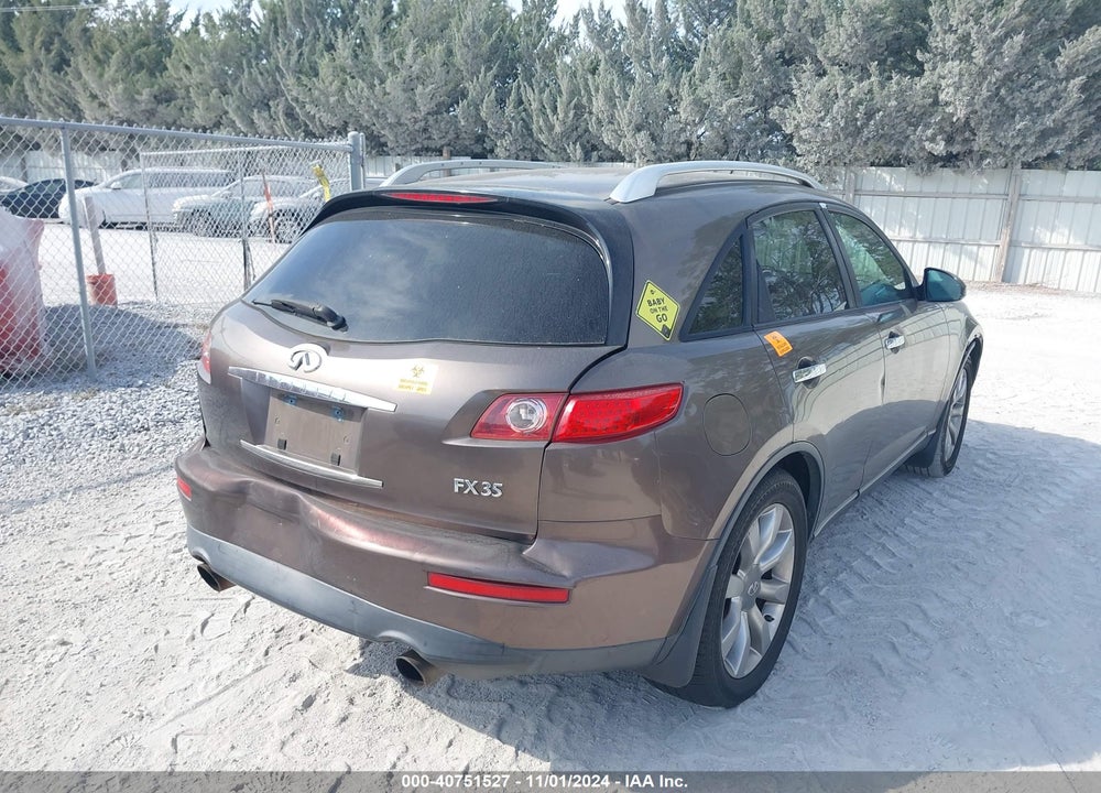 2004 INFINITI FX35 VIN: JNRAS08U74X106593