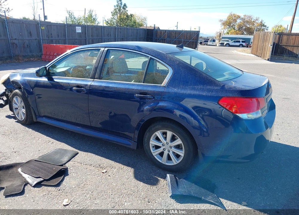 2011 SUBARU LEGACY 2.5I PREMIUM VIN: 4S3BMBF6XB3215505