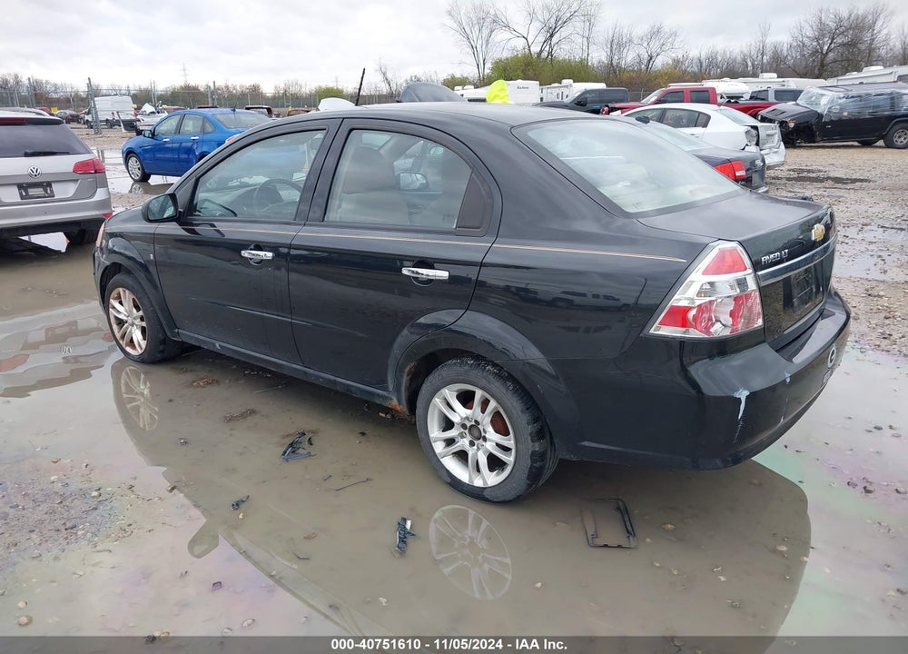 2009 CHEVROLET AVEO LT VIN: KL1TG56E79B342725