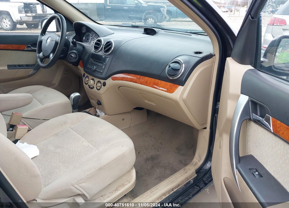 2009 CHEVROLET AVEO LT VIN: KL1TG56E79B342725