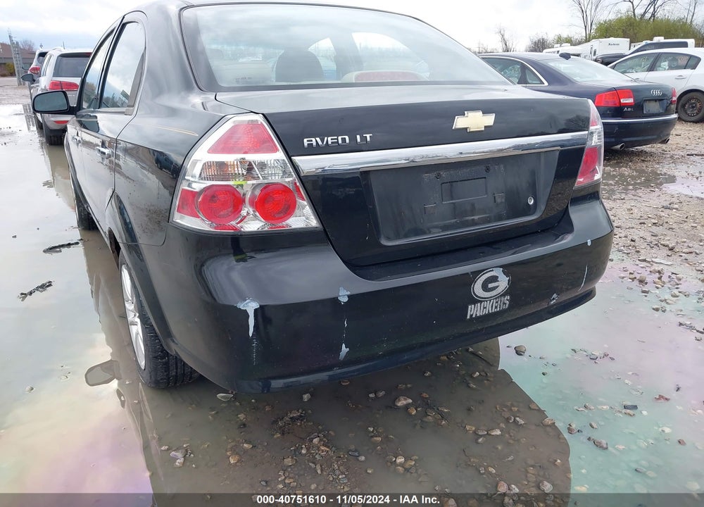 2009 CHEVROLET AVEO LT VIN: KL1TG56E79B342725