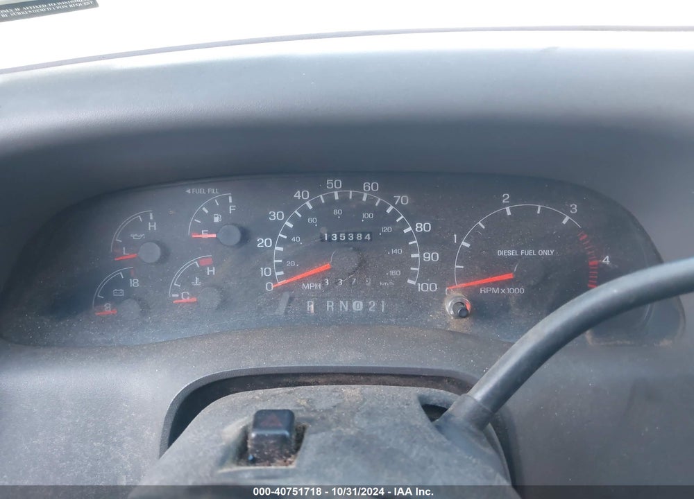 1999 FORD F-350 CHASSIS LARIAT/XL/XLT VIN: 1FDWX37F5XEF03842