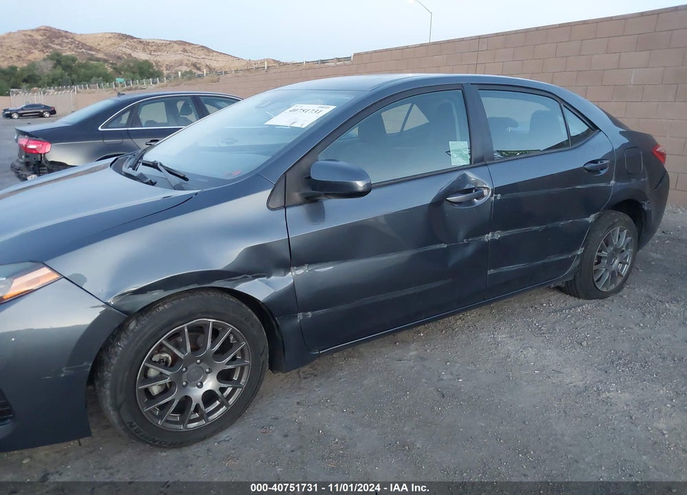2018 TOYOTA COROLLA LE VIN: 2T1BURHE6JC100614
