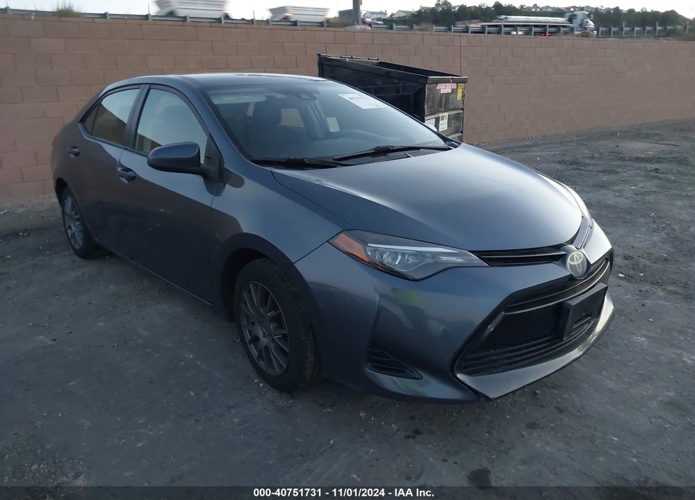 2018 TOYOTA COROLLA LE VIN: 2T1BURHE6JC100614