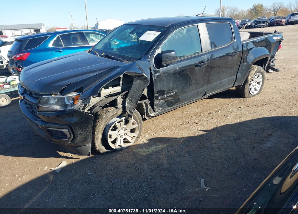 2021 CHEVROLET COLORADO 2WD SHORT BOX LT VIN: 1GCGSCEN6M1134302