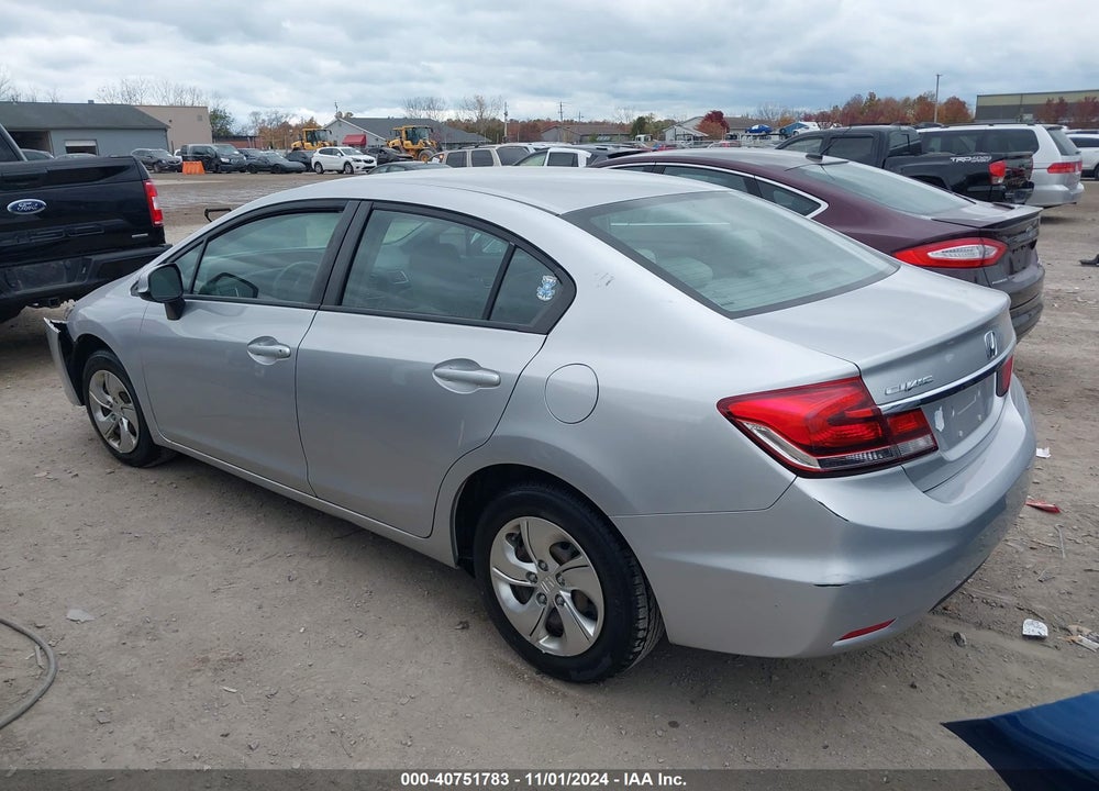 2013 HONDA CIVIC LX VIN: 19XFB2F54DE243052