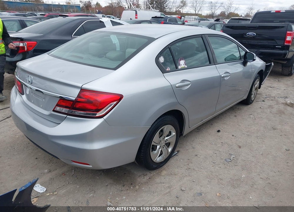 2013 HONDA CIVIC LX VIN: 19XFB2F54DE243052