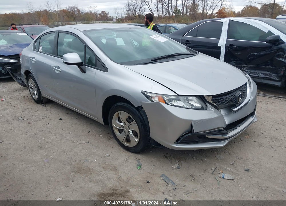 2013 HONDA CIVIC LX VIN: 19XFB2F54DE243052