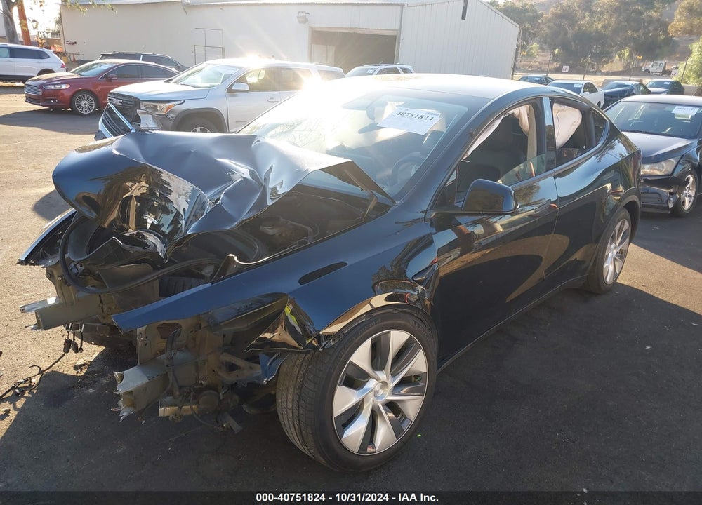 2021 TESLA MODEL Y LONG RANGE DUAL MOTOR ALL-WHEEL DRIVE VIN: 5YJYGDEE6MF087257