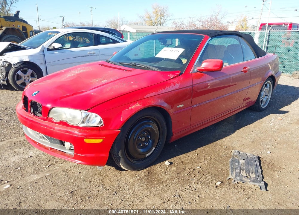 2002 BMW 330CI VIN: WBABS53472JU91370