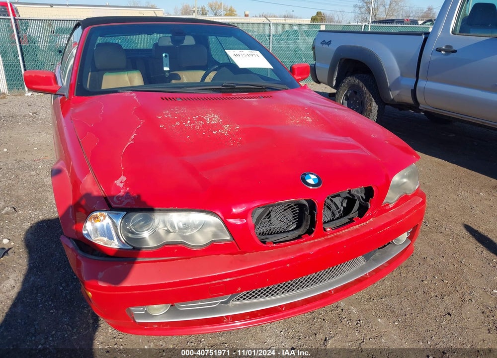 2002 BMW 330CI VIN: WBABS53472JU91370