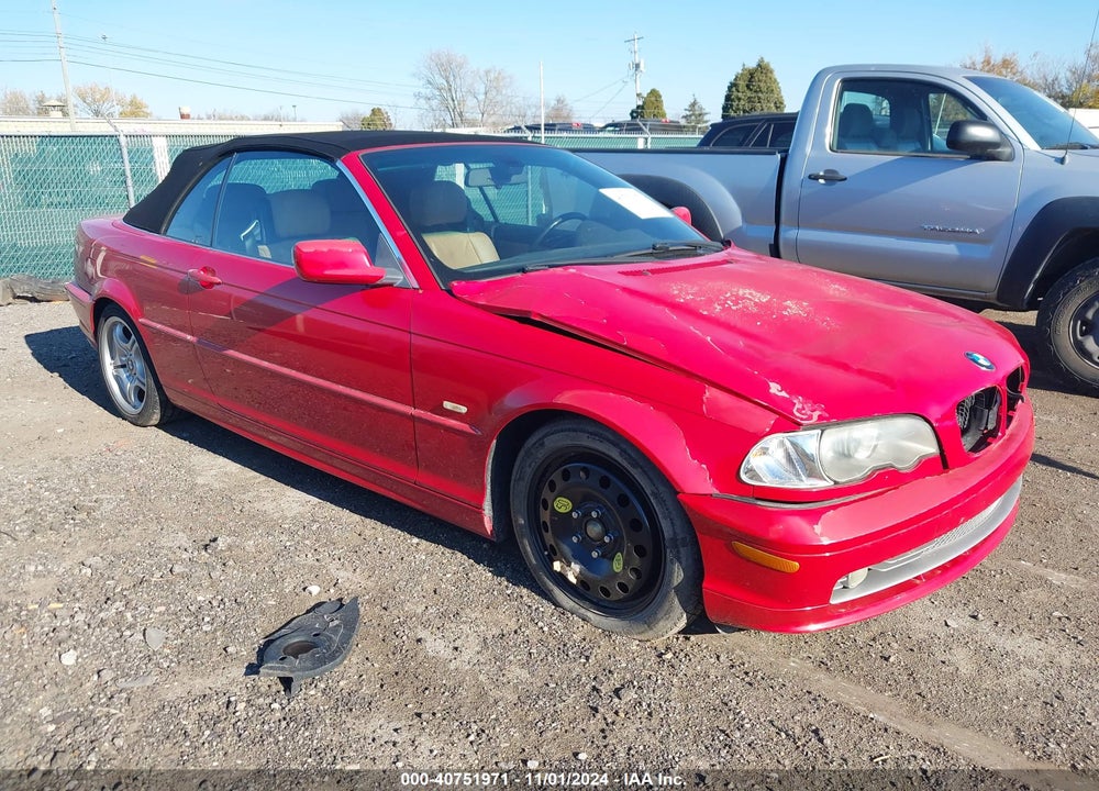 2002 BMW 330CI VIN: WBABS53472JU91370