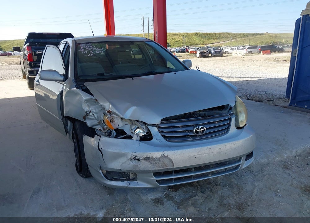 2003 TOYOTA COROLLA LE VIN: 2T1BR38E83C110126