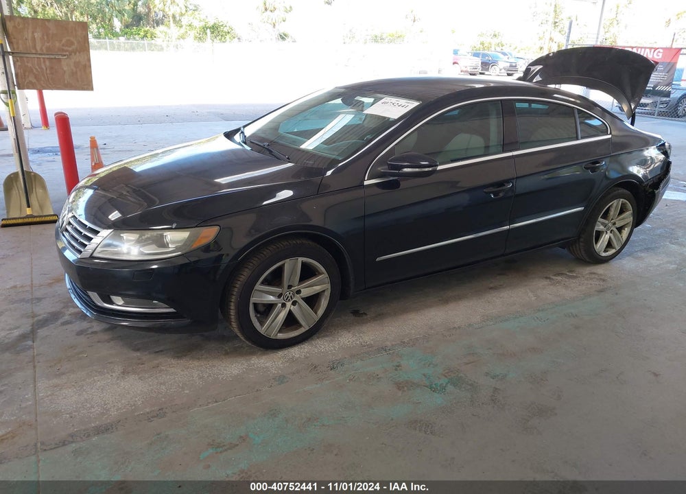 2013 VOLKSWAGEN CC 2.0T SPORT VIN: WVWBP7AN7DE515108