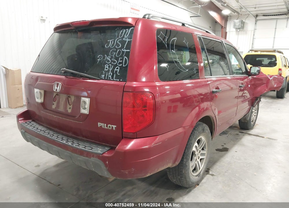 2004 HONDA PILOT EX VIN: 2HKYF18524H619683