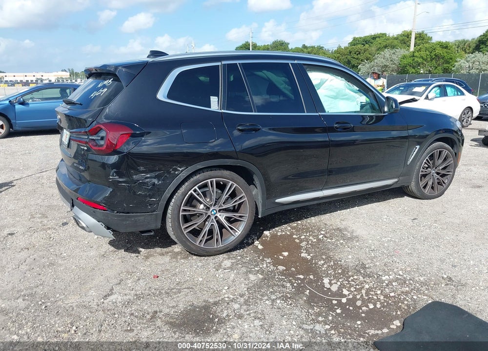 2022 BMW X3 SDRIVE30I VIN: 5UX43DP00N9K99965
