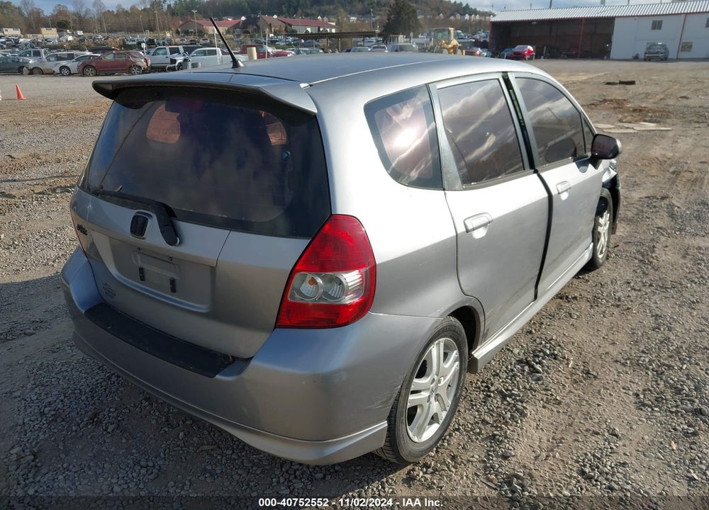 2008 HONDA FIT SPORT VIN: JHMGD37638S064028