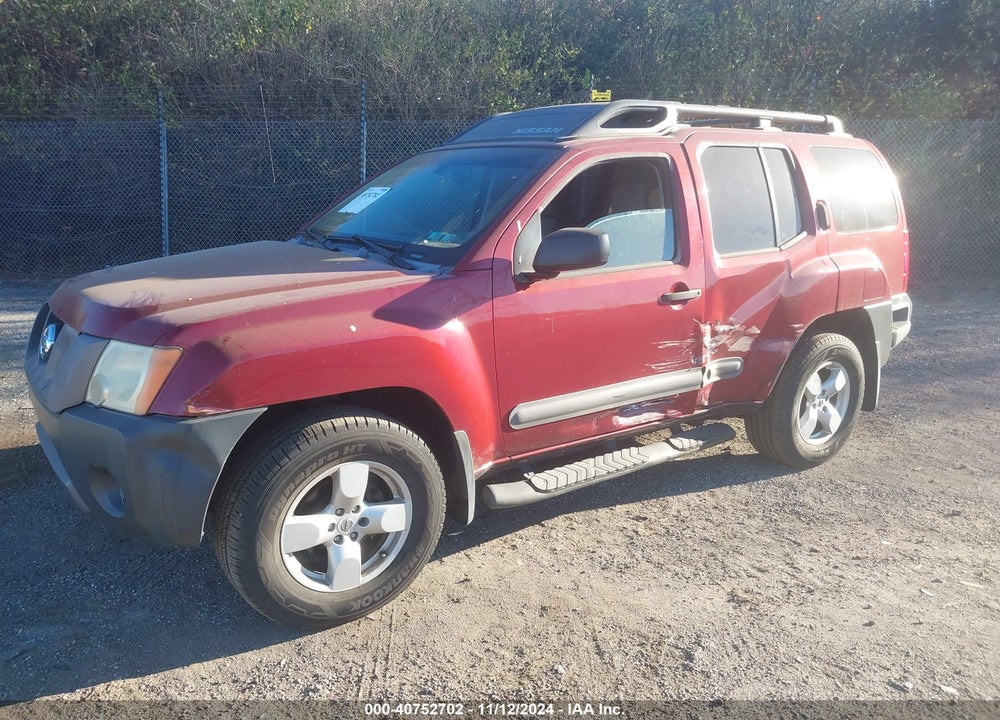 2005 NISSAN XTERRA SE VIN: 5N1AN08W55C620231