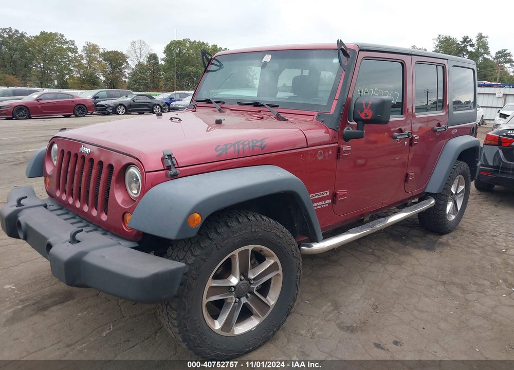 2013 JEEP WRANGLER UNLIMITED SPORT VIN: 1C4BJWDGXDL607026